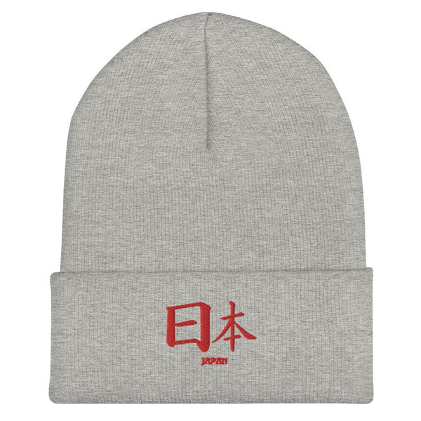 Bonnet à Revers Symbole Brodé Kanji “Japan” Rouge - Arts-kanji